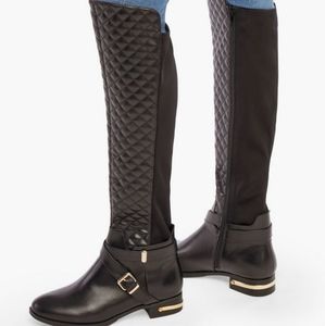 Quilted tall boots. Size 7